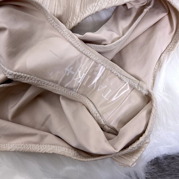 Tavik Pernille Slinky Rib High Waist Moderate Coverage Bikini Bottom Womens Larg - Picture 7 of 10